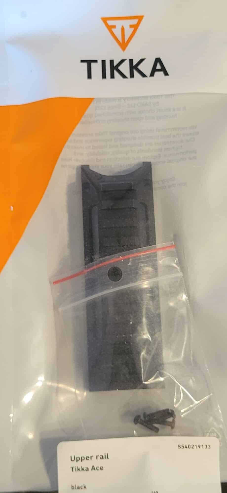 Tikka Ace Upper Rail Svart