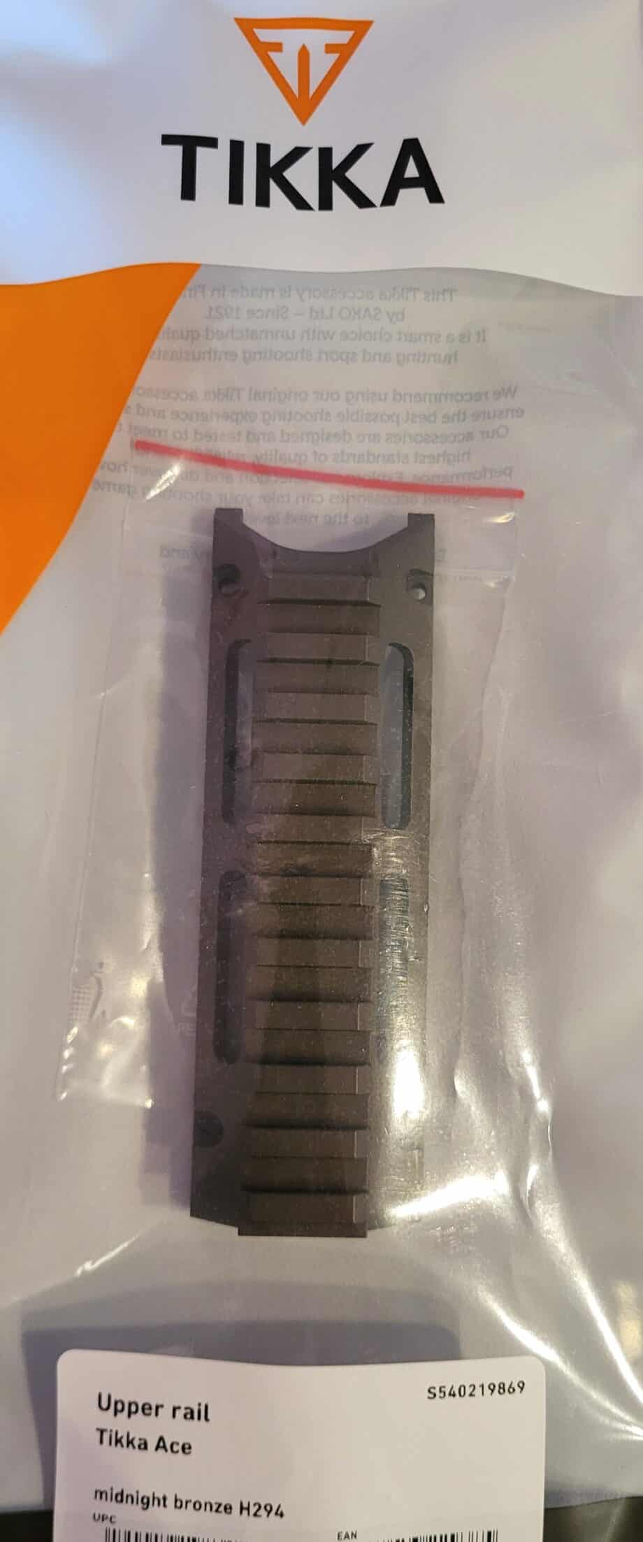 Tikka Ace Upper Rail Midnight Bronze